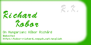 richard kobor business card